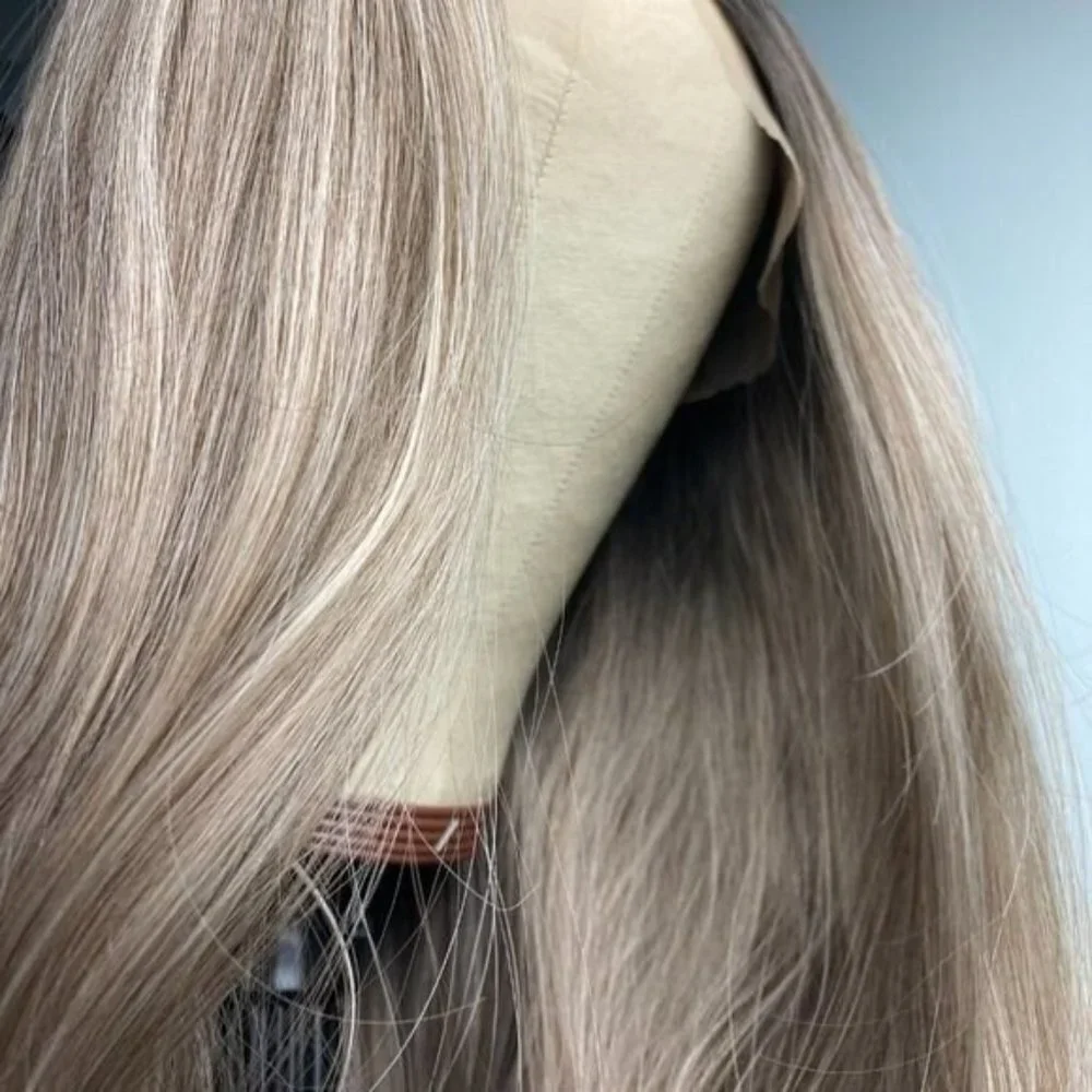 Ash Brown Wigs,Ombre Blonde Wig